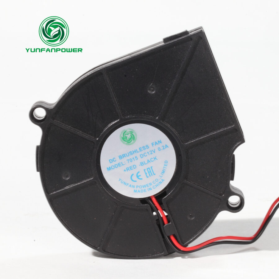 Ventilador soplador 7015，tamaño del ventilador 70x15mm